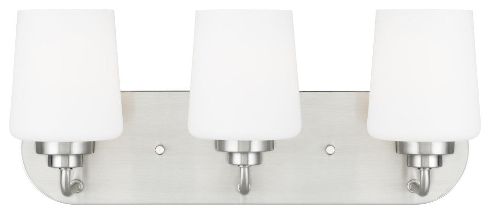 Sea Gull Windom 3-Light Bath Vanity Brushed Nickel