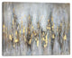 "Abstract Gleaming Gold" Hand Painted Canvas Art