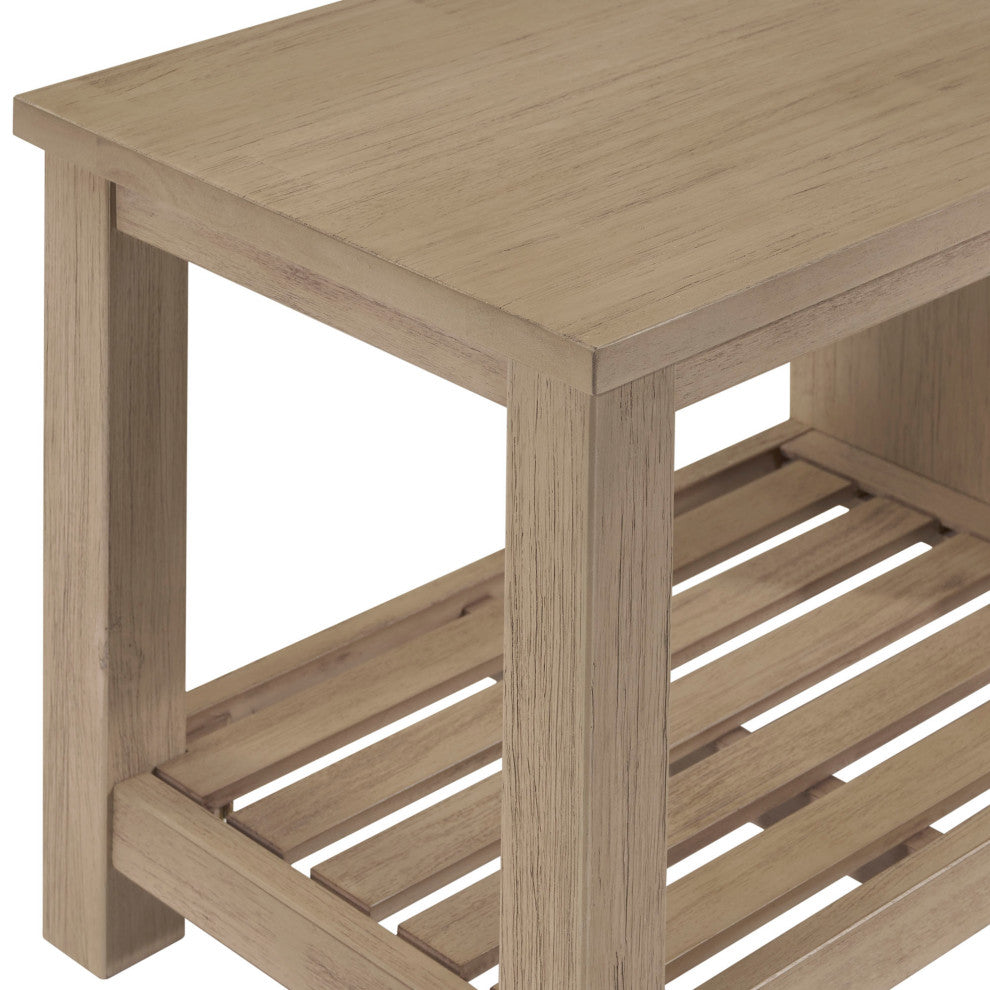 Tiburon KD TV Bench, Drifted Sand