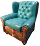 "Albuquerque" turquoise Oversized Wingback