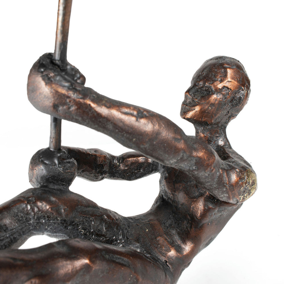 Flying Vaulter Polystone Sculpture, Pole Vaulter 1