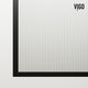 VIGO Meridian Framed Fixed, Matte Black, Tub Screen, 34" W X 62" H, Fluted Glass