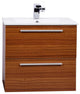 Nola 24.25" Wall-Mount Modern Bath Vanity Teak TN-T600C-TK