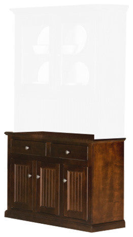 Eagle Furniture 48" Coastal Dining Buffet, Burnt Cinnamon, With Hutch