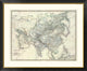 "Asia, 1861" Framed Digital Print by Alexander Keith Johnston, 46x38"