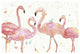"Flamingo Fever I" Digital Paper Print by Anne Tavoletti, 50"x34"