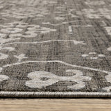 Iris Two-Tone Oriental Grey/ Light Grey Area Rug Runner