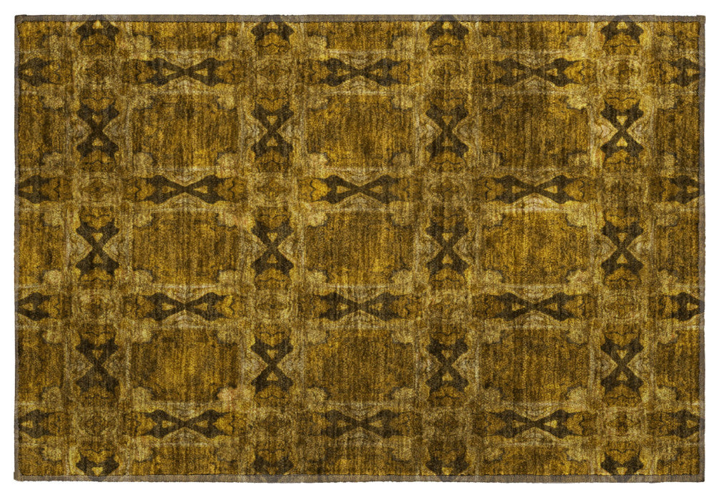 Premium Machine Washable Mayfield AMF564 Chocolate 1'8" x 2'6" Rug