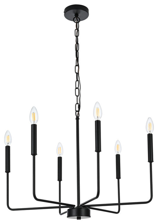 26" Pendant Light, Black