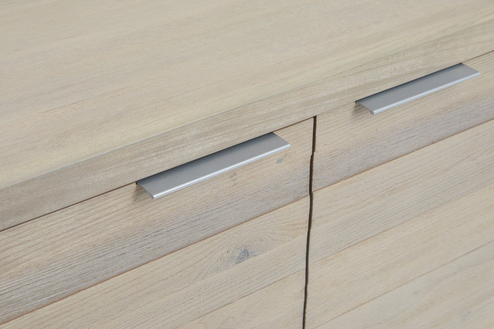 White Wash 4-door Sideboard 71x18x31