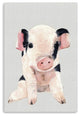 36" Cute Pink Piglet Canvas Wall Art