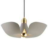 Maxim 11392 Poppy 18"W LED Pendant - Silver Gold / Satin Brass