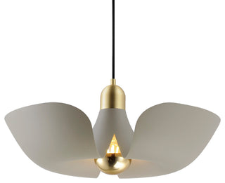 Maxim 11392 Poppy 18"W LED Pendant - Silver Gold / Satin Brass