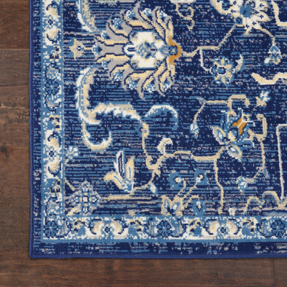 Nourison Grafix 7' x 10' Navy Vintage Indoor Area Rug
