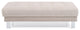 Derek Oversized Velvet Ottoman, Beige
