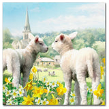 The Macneil Studio 'Easter Lambs' Canvas Art, 24"x24"