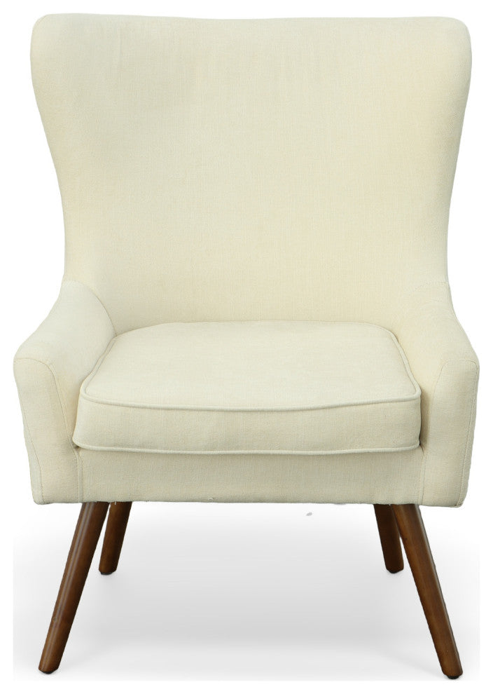Claudie Wing Back Accent Chair, Beige