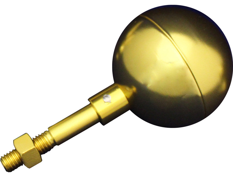 Aluminum Ball Ornament- 3" (Gold)