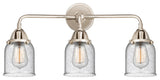 Small Bell Bath Vanity Light, Polished Nickel, Seedy, Seedy