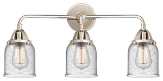 Small Bell Bath Vanity Light, Polished Nickel, Seedy, Seedy