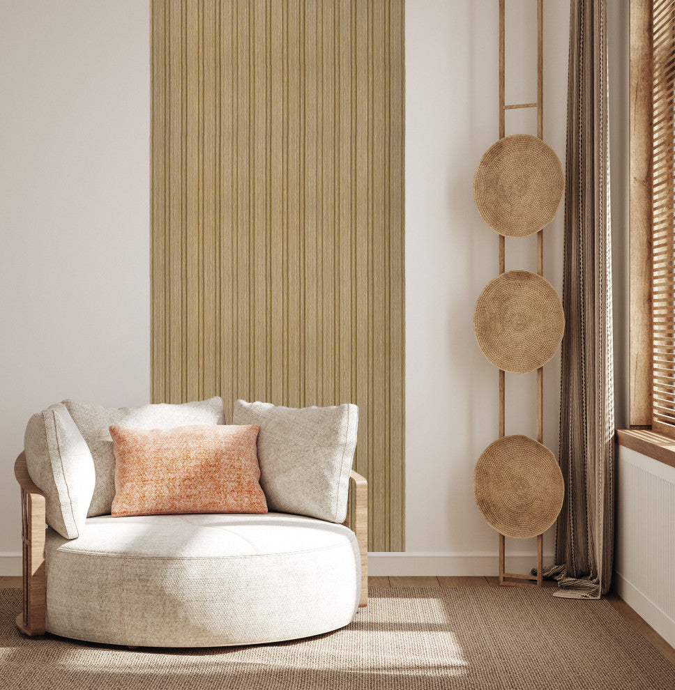 Waterproof Slat Panel, Natural Oak, Pack of 6