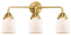 Small Bell Bath Vanity Light, Satin Gold, Matte White, Matte White
