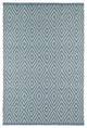 Dash & Albert Diamond Slate/Light Blue Indoor/Outdoor Rug, Blue, 4' x 6'