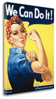 "Rosie The Riveter" By J. Howard Miller, Giclee Print on Gallery Wrap Canvas