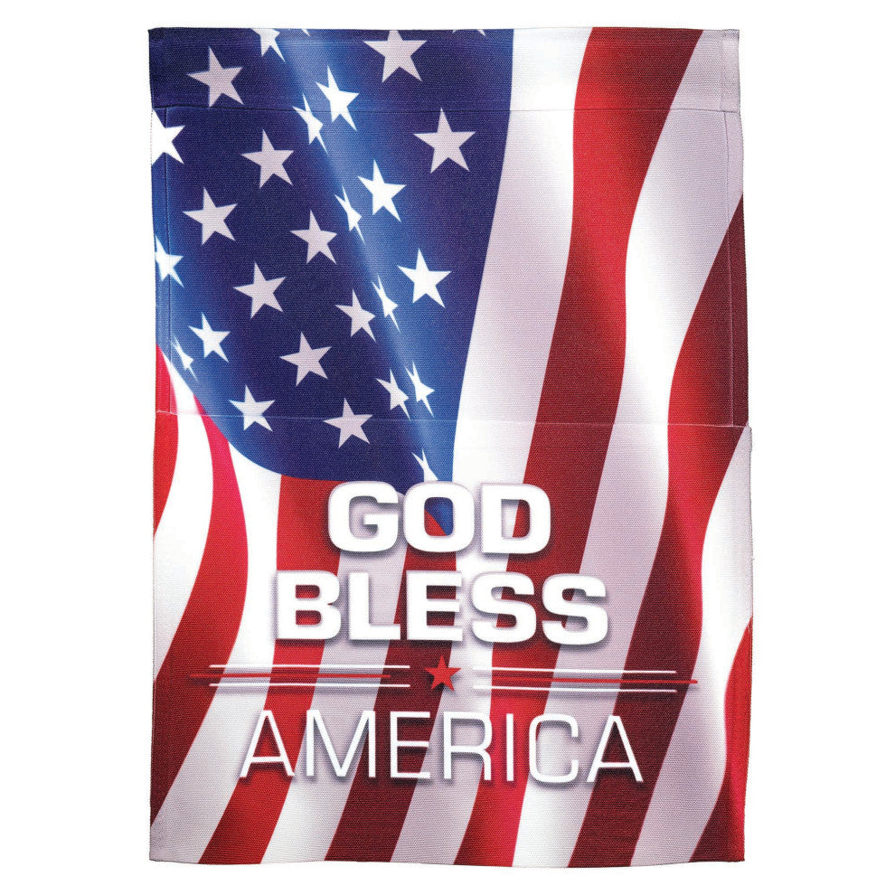 Flag God Bless America Waving 13x18
