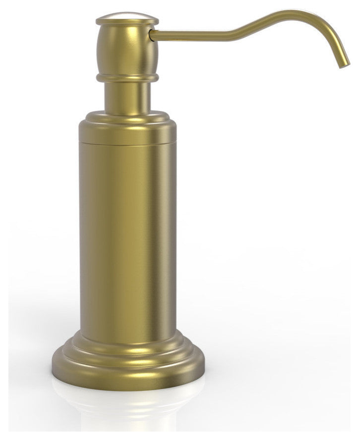 Waverly Place Vanity Top Soap Dispenser, Satin Brass
