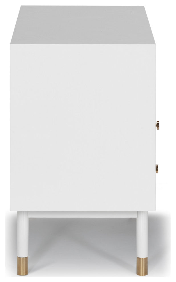Lala Large Side Table, Satin White