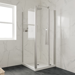Ove Decors Erika Shower Base Rectangle, White, 32"x32", Center Drain