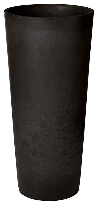 Contempo Tall Round Planter, Black