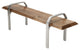 Walnut Coffee Table with Cast Aluminium Legs 55"x16"x13"