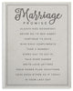Marriage Promise Wall Plaque Art, 10x15