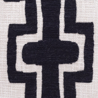 Stacy Garcia Handmade Throw Pillow, Onyx/Ivory, 20"x20"