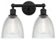 Innovations 616-2W-BK-G382 Castile 2 Light 15" Bath Vanity Light, Matte Black