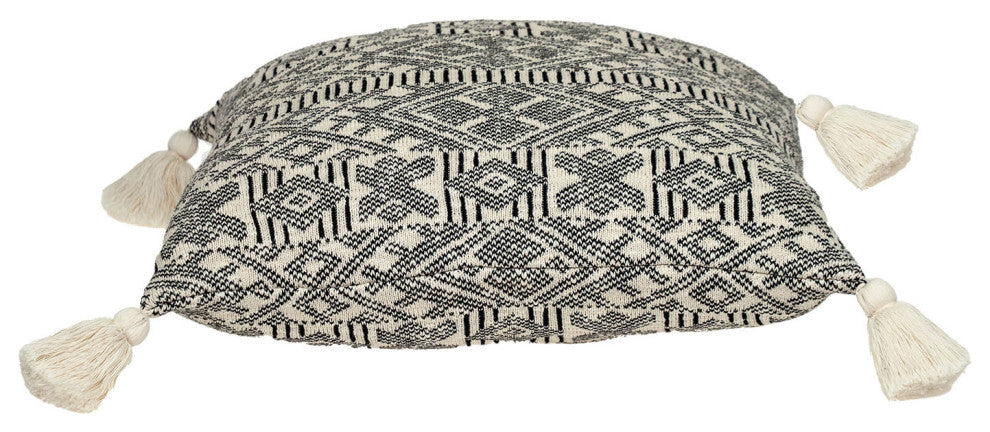 Parkland Collection Toby Transitional Cream Throw Pillow