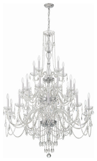 Traditional Crystal 25-Light Polished Chrome Chandelier
