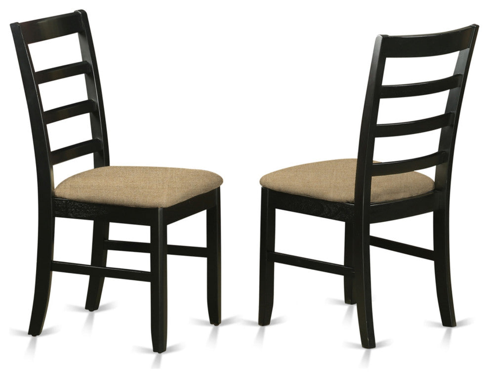 Shpf5-Blk-C 5-Piece Dining Room Set For 4-Dining Table And 4 Dining Chairs
