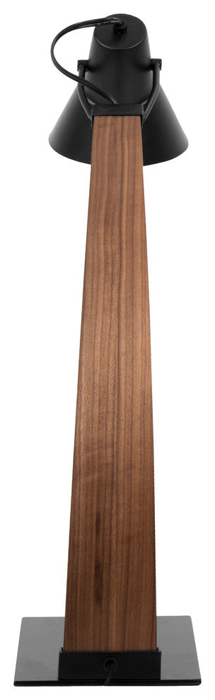 Noah Table Lamp in Walnut and Black