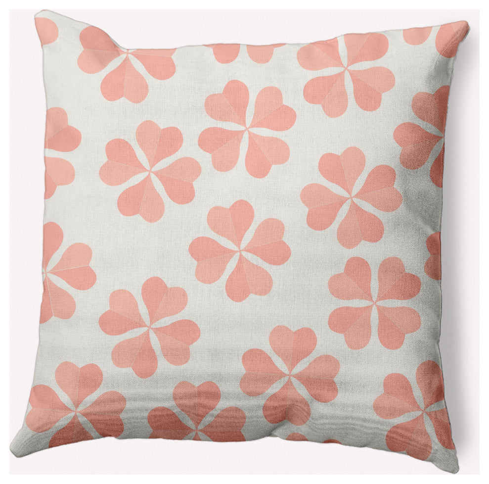 Lucky Patch St. Patrick's Day Decorative Throw Pillow, Sunwashed Red, 18x18"