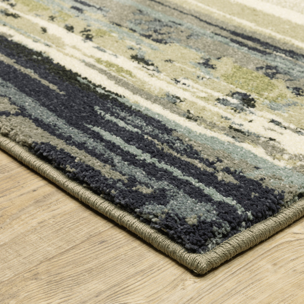 Sarasota Abstract Galaxy Indoor Area Rug, Blue, 2' x 3'
