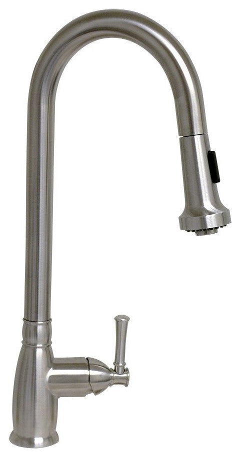 Waterhaus Lead Free Solid Stainless Steel Single-Hole Faucet