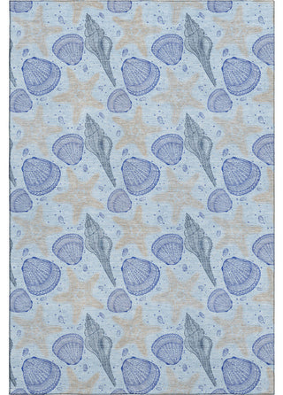 Addison Premium Washable Mayfield AMF183 Blue 8' x 10' Rug