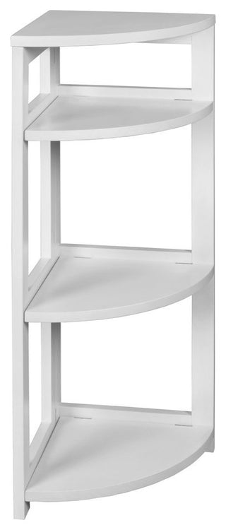 Flip Flop 34 High Corner Folding Bookcase- White