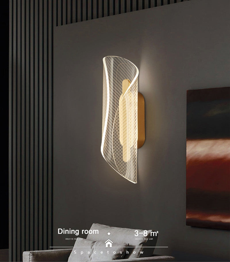 Toledo | Gold LED Wall Light Fixture For Bedroom