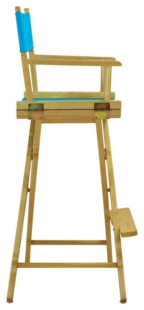 030" Director's Chair Natural Frame-Turquoise Canvas