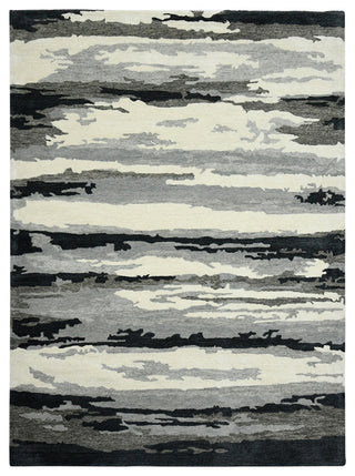 Abstract Gunter Area Rug, Dark Gray, 8' x 10', Abstract