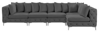 Tremblay Modular Sectional, Grey, L-Shaped, 5-Piece: Armless (3), Corner (2)